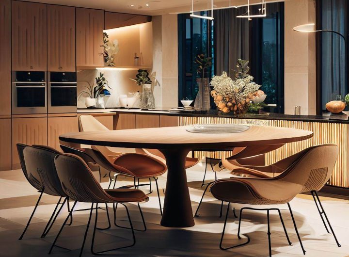Stół i krzesła do kuchni - nowoczesne